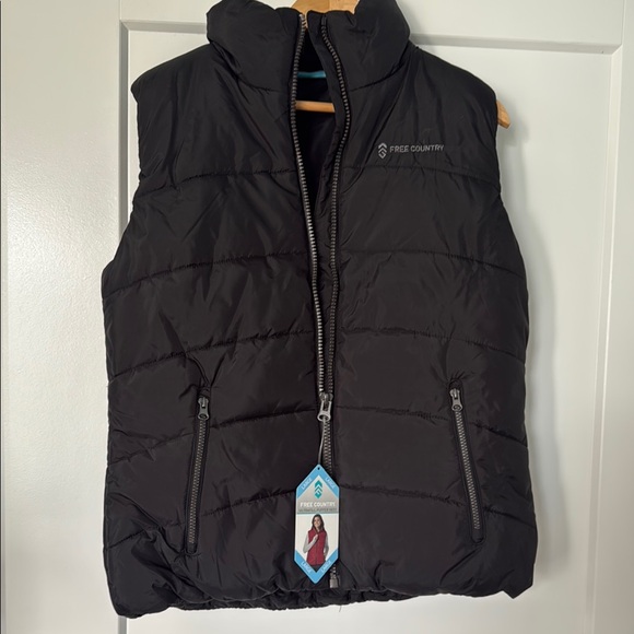 Free Country Charcoal Quilted Vest - Picture 1 of 6